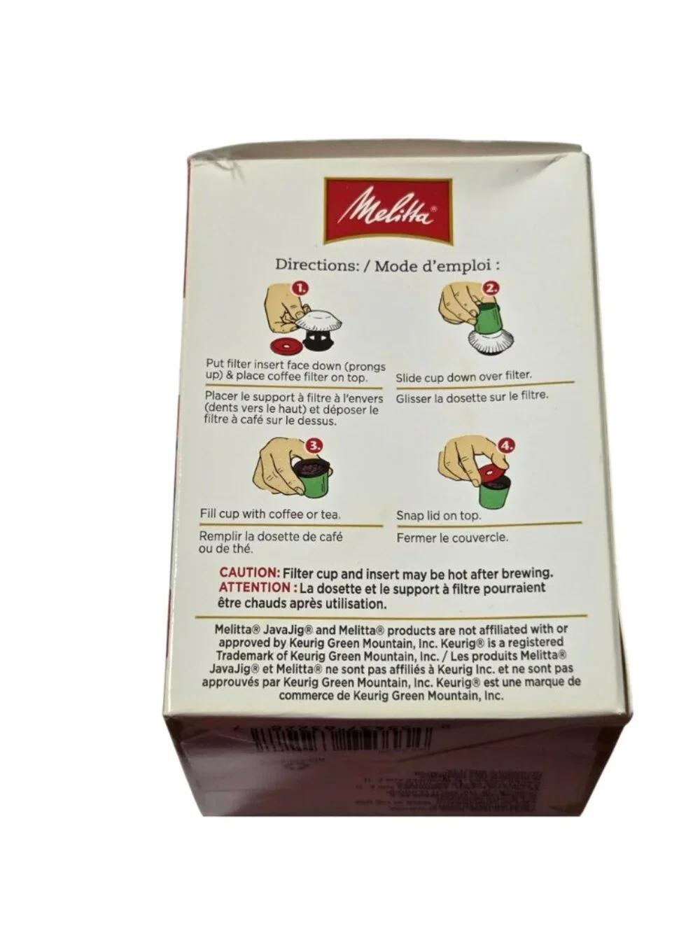 Melitta JavaJig Reusable Coffee Filter System Keurig 1.0 2.0 Brewers 60 Filters
